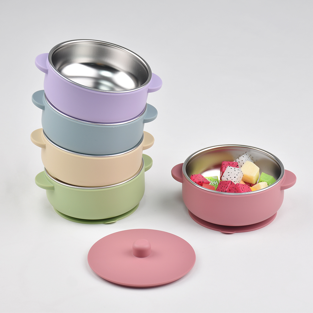 300ml Baby Training Bowl with  - огляд і ціна Baby Food Jars With Lids